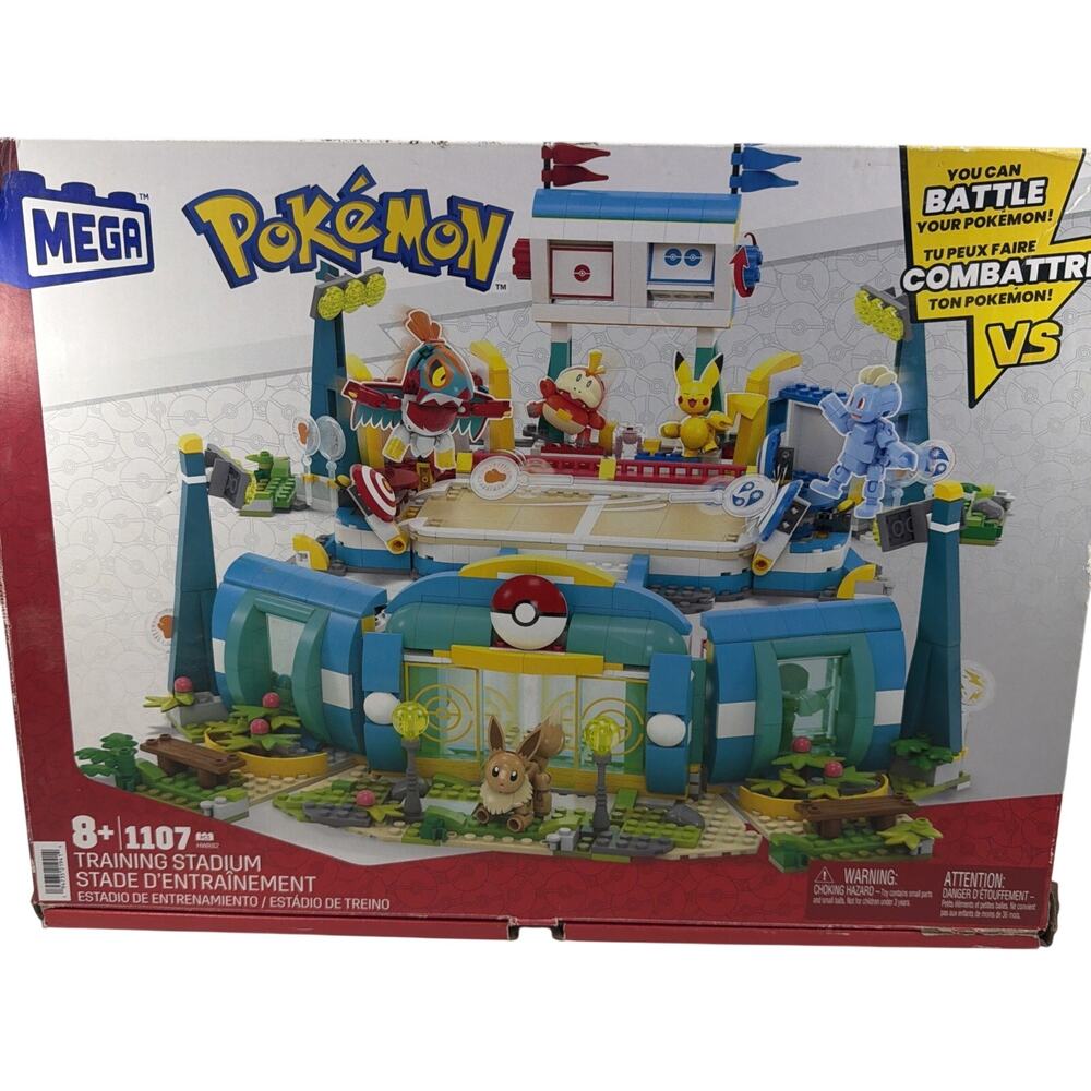 MEGA Pokémon Training Stadium Building Set 1107 PCS Pikachu Eevee
